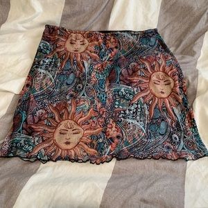 Forever 21 Boho Mini Skirt